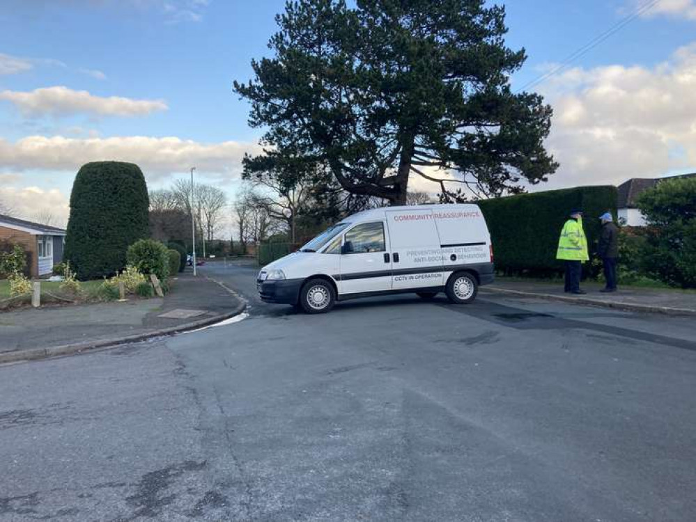 The road closure on Gayton Lane