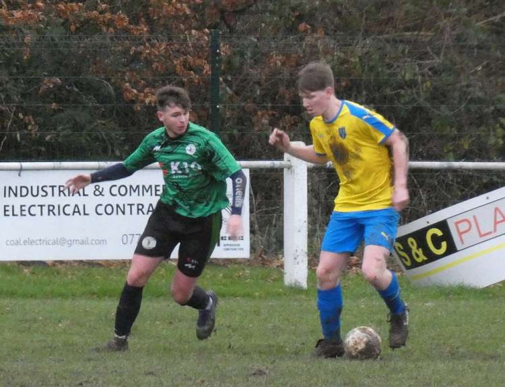 Heswall Reserves vs Mersey Harps...before the match was abandoned. Picture: Bob Shaw