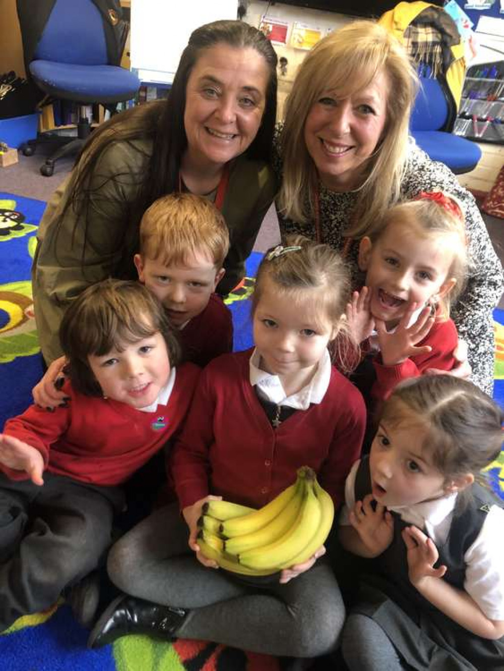 Sprogs save frog in banana box