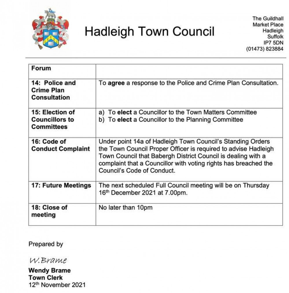 Public agenda sent to some councillors without confidential item included