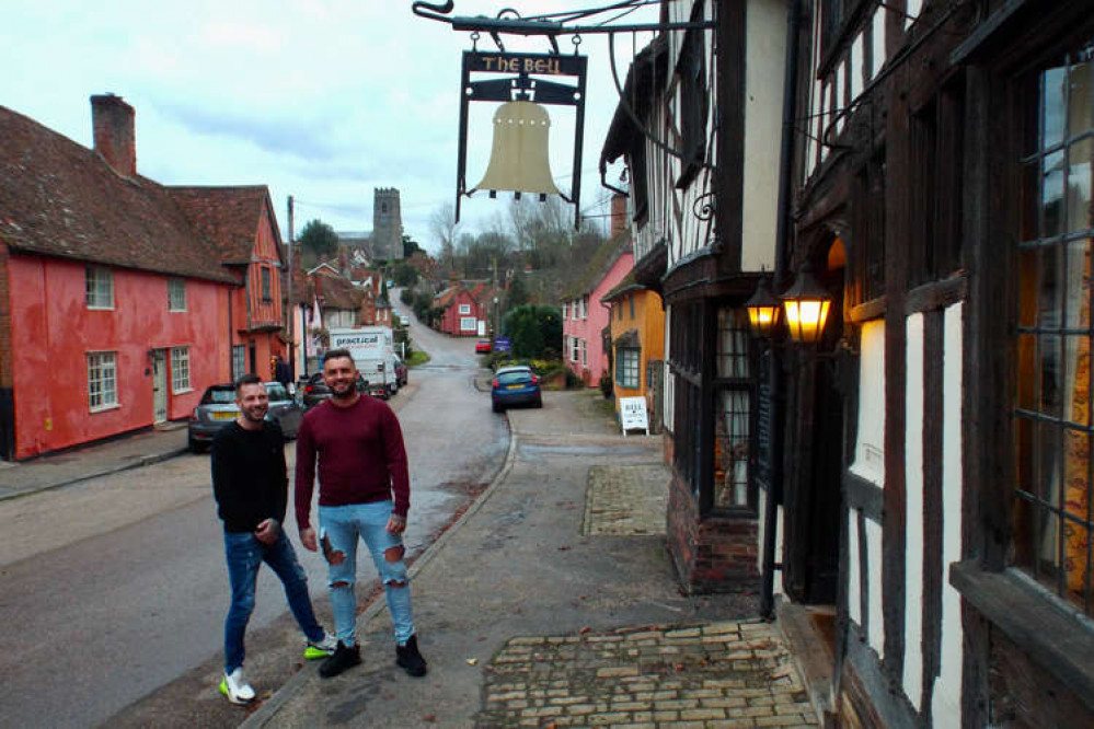 New Kersey Bell landlords (left to right) Sean Phillips and Derii Rogers outside the famous old pub