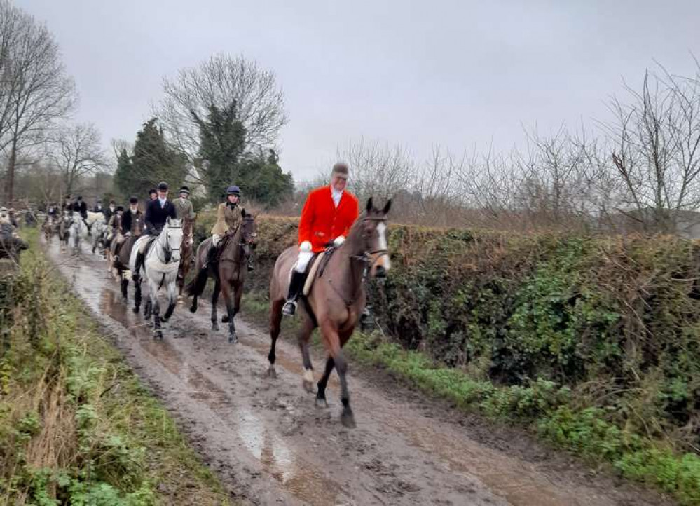 Hunt following the trail laid through Holbecks' countryside