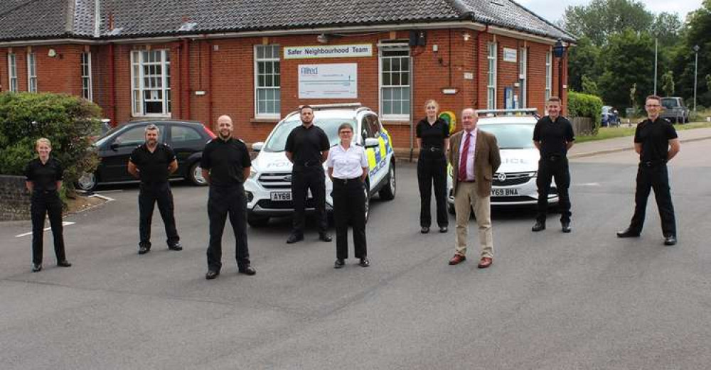 Suffolk police Kestrel team