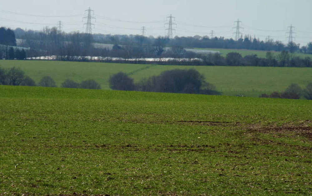 Existing pylons close to Hadleigh (Picture credit: Hadleigh Nub News)