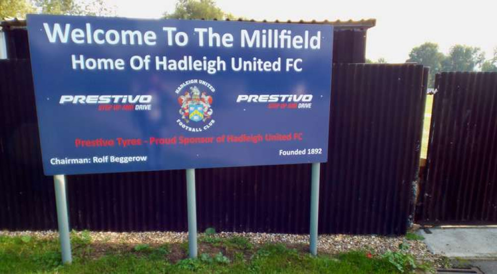 Millfield, home of Hadleigh United (Picture credit: Nub News)