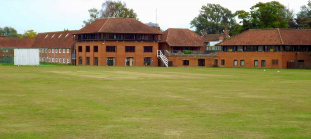 Cricket pitch is overlooked by Corks Lane development (Picture credit: Hadleigh Nub News)