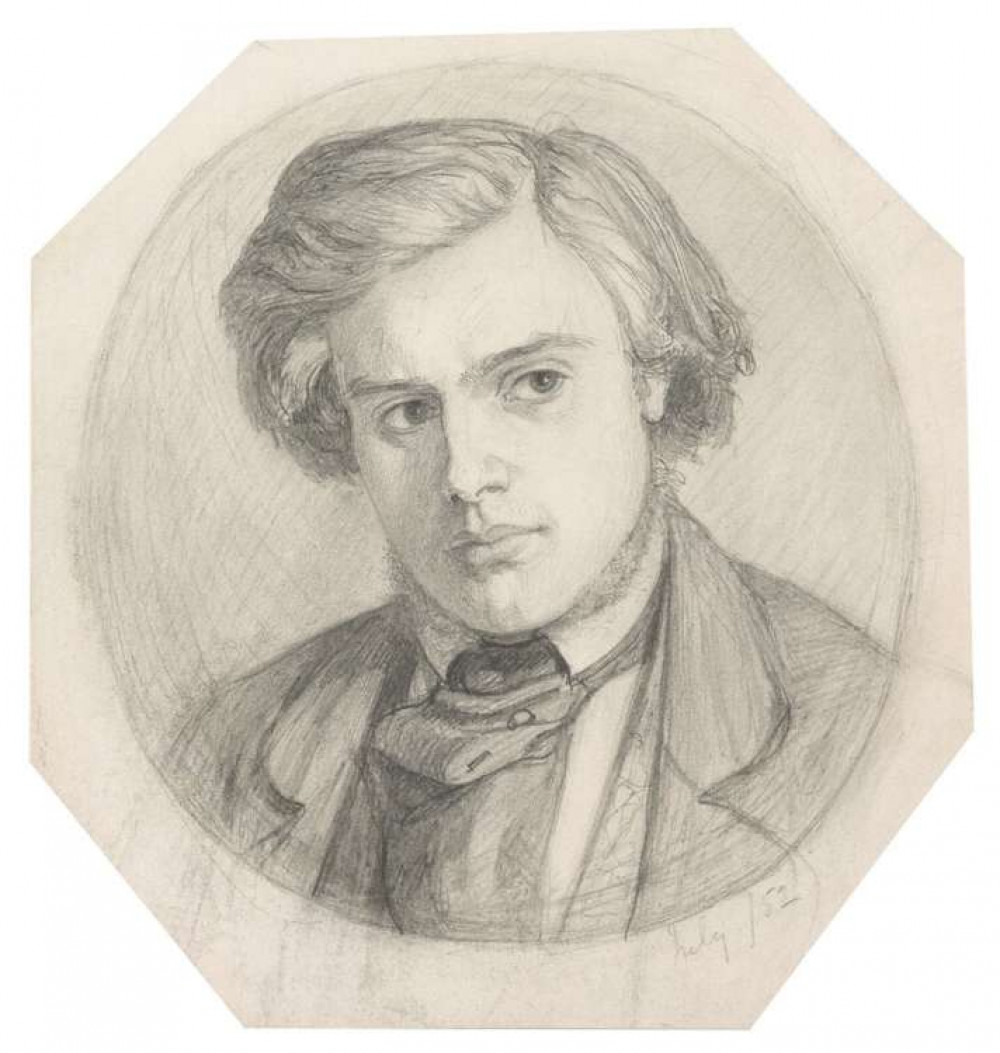 Drawing of Thomas Woolner (Credit: The National Portrait Gallery)