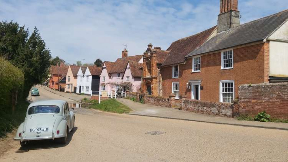 Kersey village was used as this scene for Magpie Murders (Picture credit: Hadleigh Nub News)