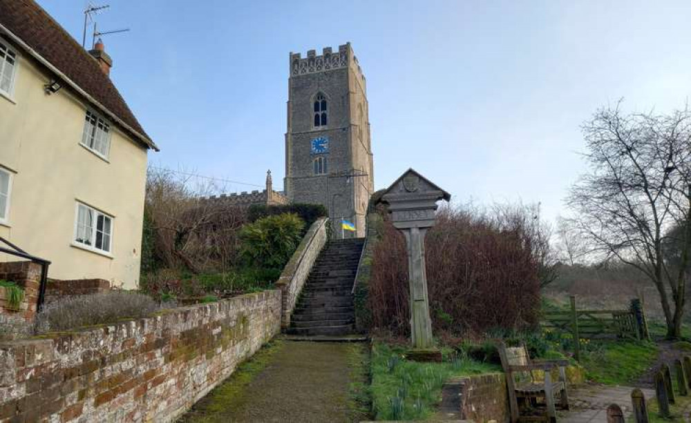 Kersey church (Picture credit: Hadleigh Nub News)