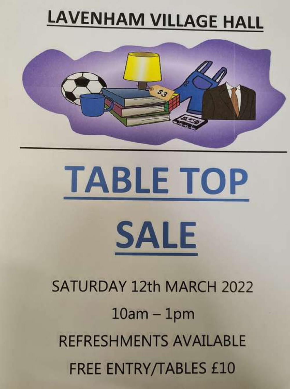 Table top sale at Lavenham