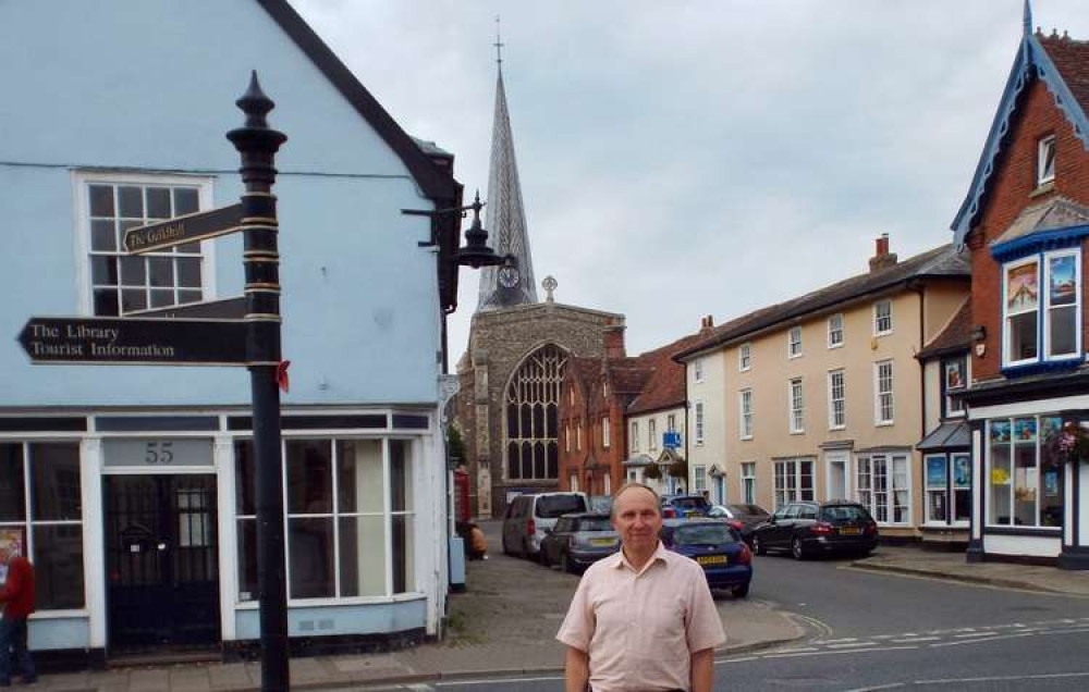 Babergh leader John Ward in Hadleigh Babergh leader John Ward in Hadleigh