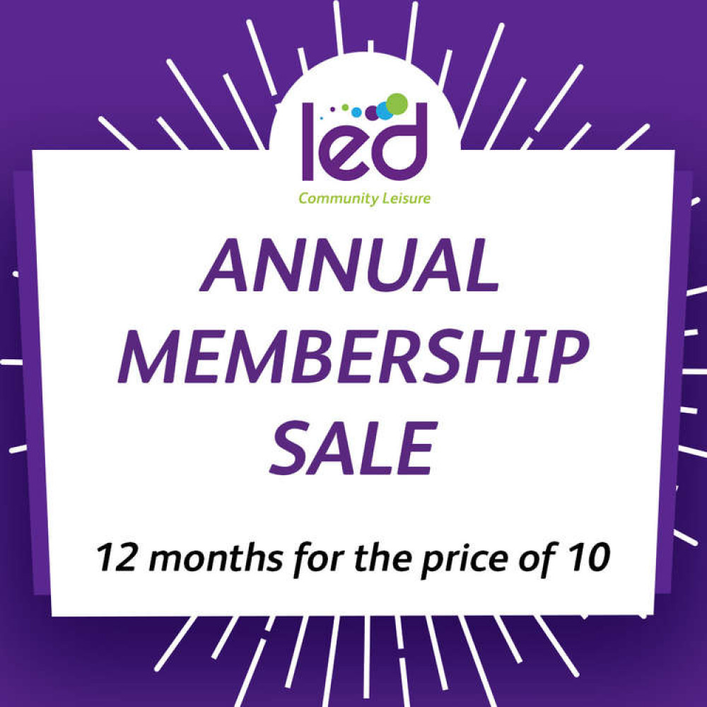 Save money with the LED Leisure Annual Membership Sale