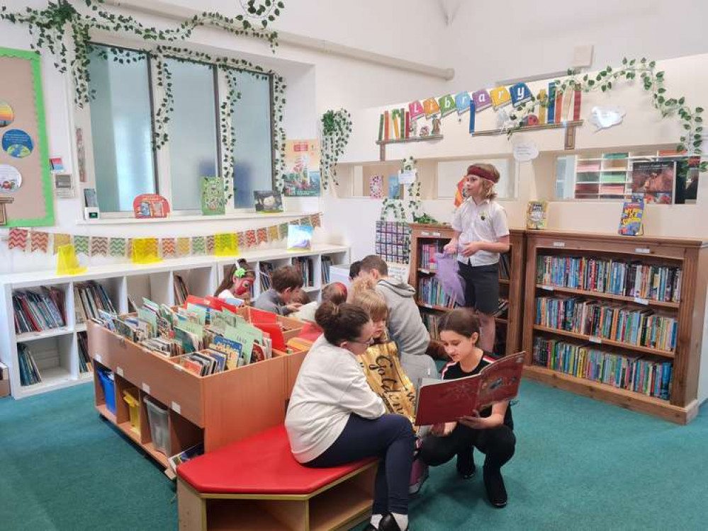 The new library at All Saints Primary School