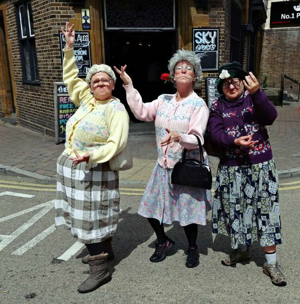 The Dancing Grannies are coming to Hucknall High Street. Photo courtesy of Specsavers UK.