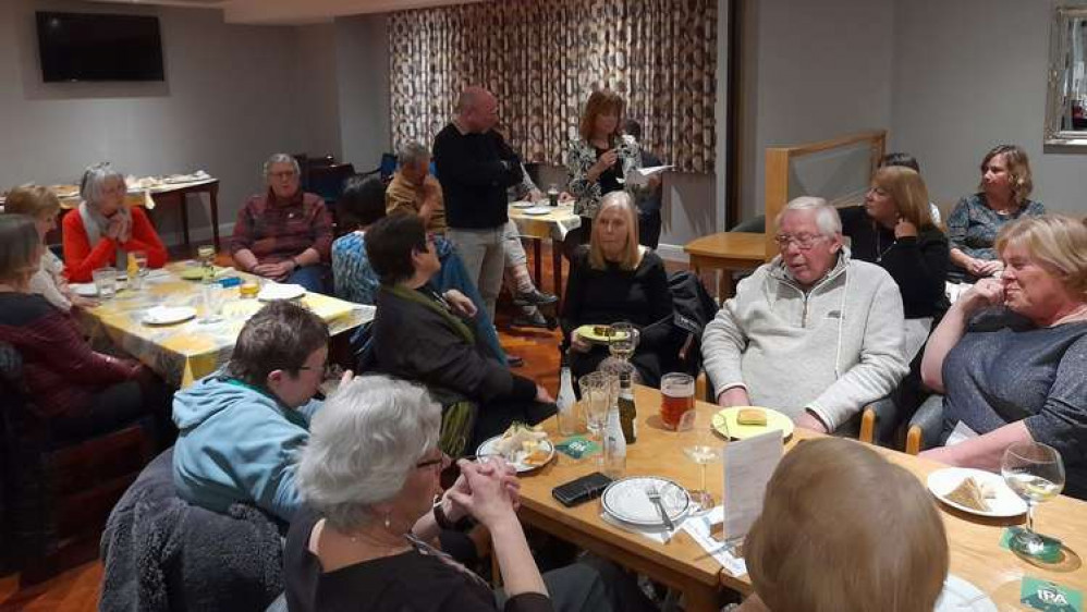 Volunteer coordinator Cheryl Allen gave a speech thanking them for their hard work (Photo: Martin Harvey)