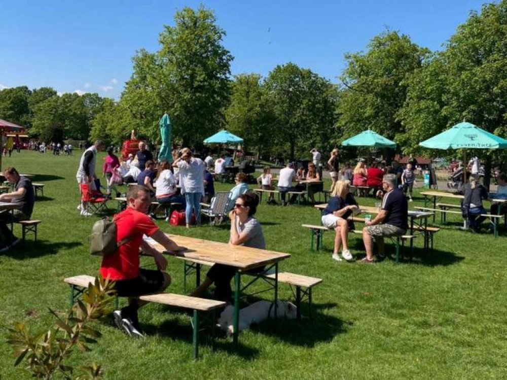 Punters enjoy drinks with a view at Promenade Park last September (Photo: Eleanor Taylor/Grape and Grain)