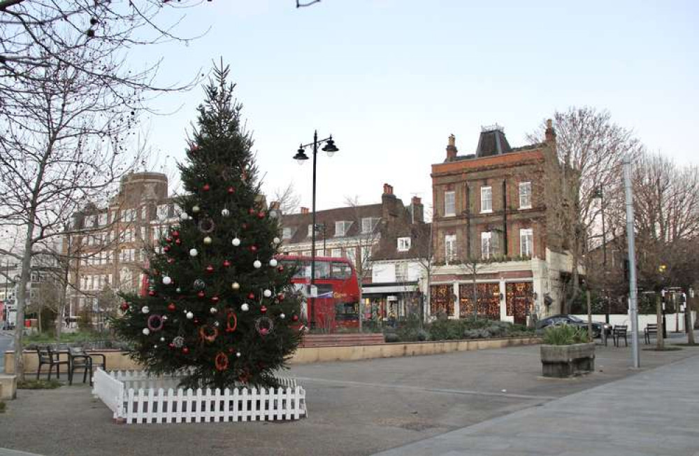 Join Billy Goat in The Polygon as he turns on the Christmas Tree lights with the help of local resident Miriam Margolyes (Image: Issy Millett, Nub News)