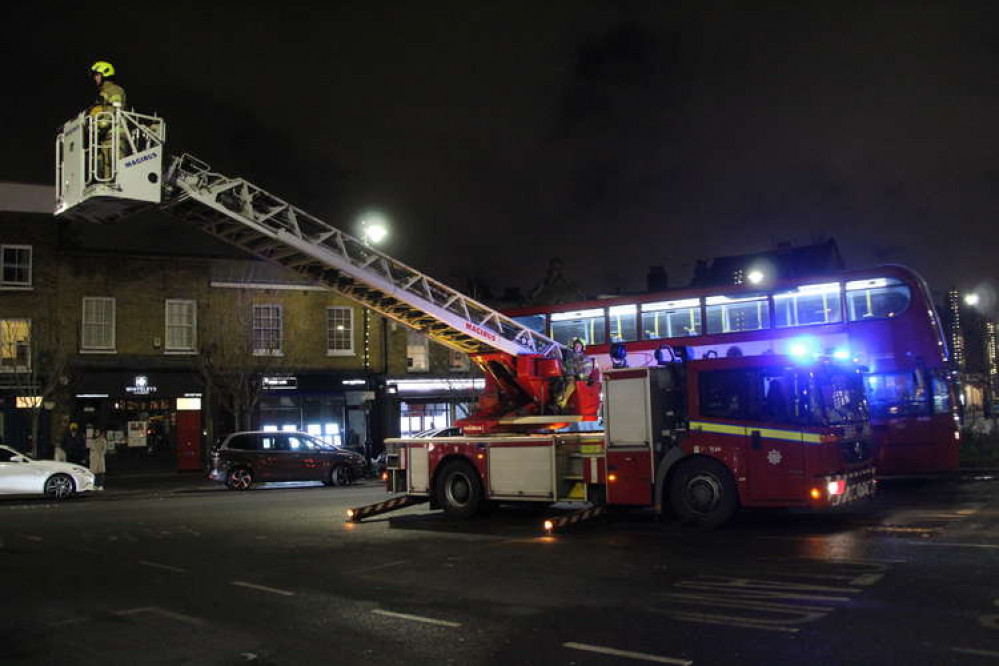 The Fire Brigade was thankfully nearby when flying Billy Goat got stuck in a tree (Image: Issy Millett, Nub News)