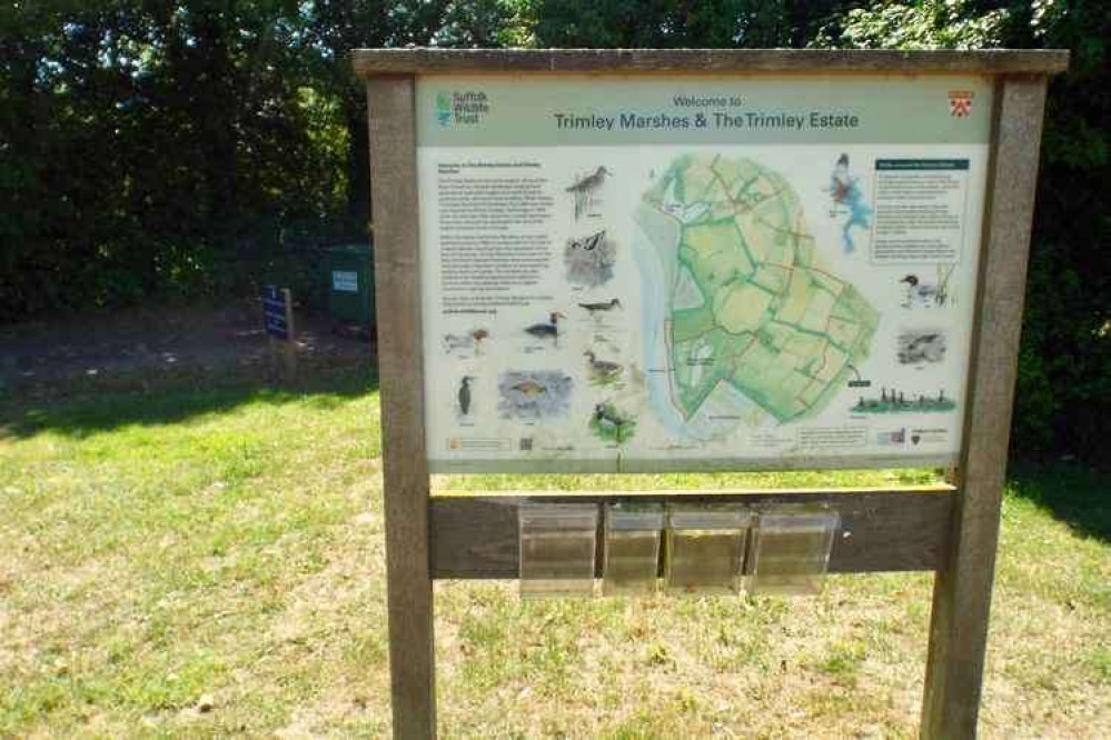 Sign at Trimley Marshes