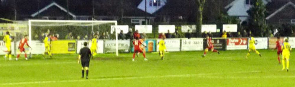 Henry Barley hits a late winner (Picture credit: Felixstowe Nub News)