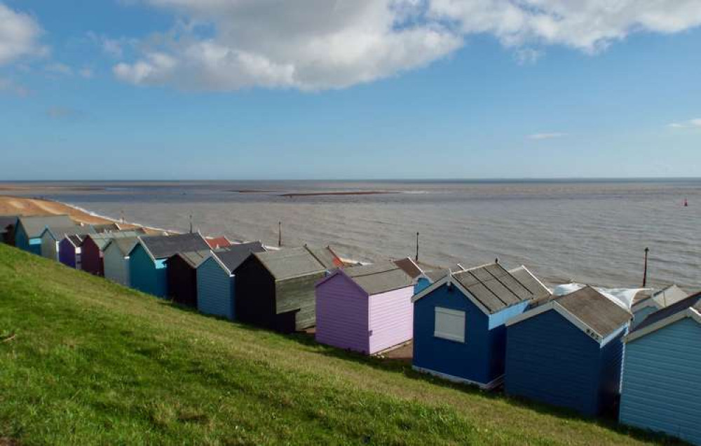 Beach huts along the sea front