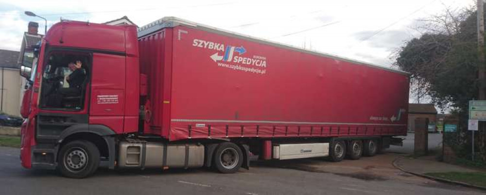 Another lorry loaded with donations from Felixstowe rugby club on its way to Poland (Picture credit: James Miers)