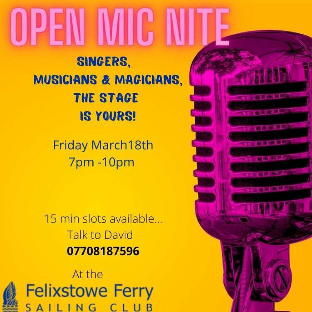 Open Mic Night at Felixstowe Ferry