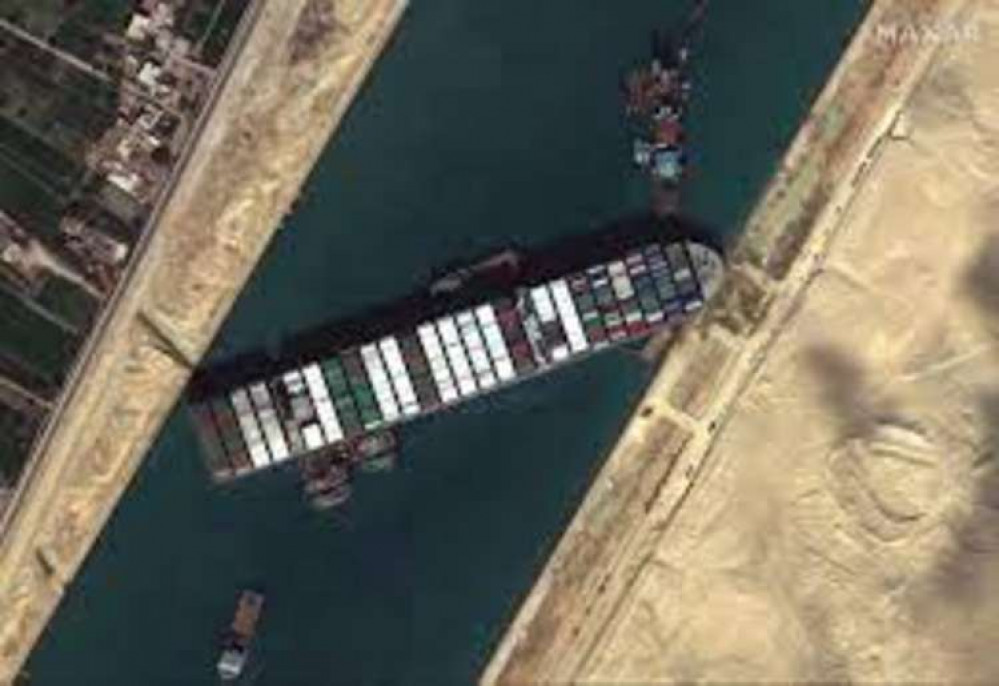 Stuck in the Suez Canal mud