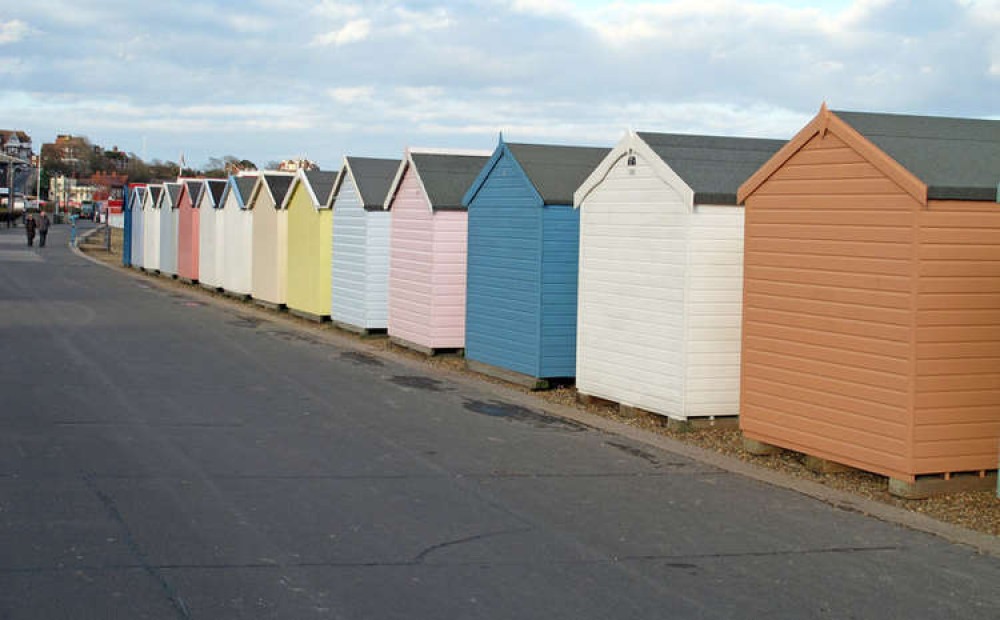 Beach huts along the sea front