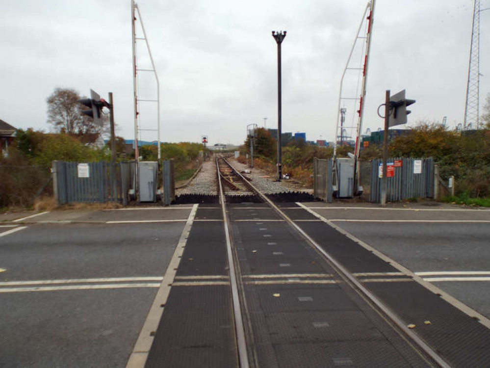 Close to Beach Road railway line to docks (Picture credit: Nub News)