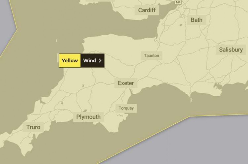 Saturday's warning will be in force from 12am until 6pm. Credit: Met Office Saturday's warning will be in force from 12am until 6pm. Credit: Met Office
