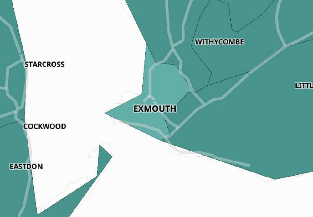 Exmouth vaccination map