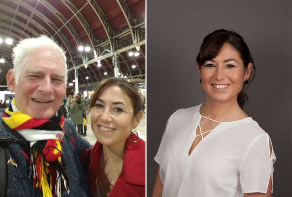 L: Joanna with dad Adrian Toole at Paddington Station after visiting the Wildlife Photographer of the Year exhibition 2018 at the Natural History Museum. R: A 2017 portrait of Joanna (Adrian Toole)