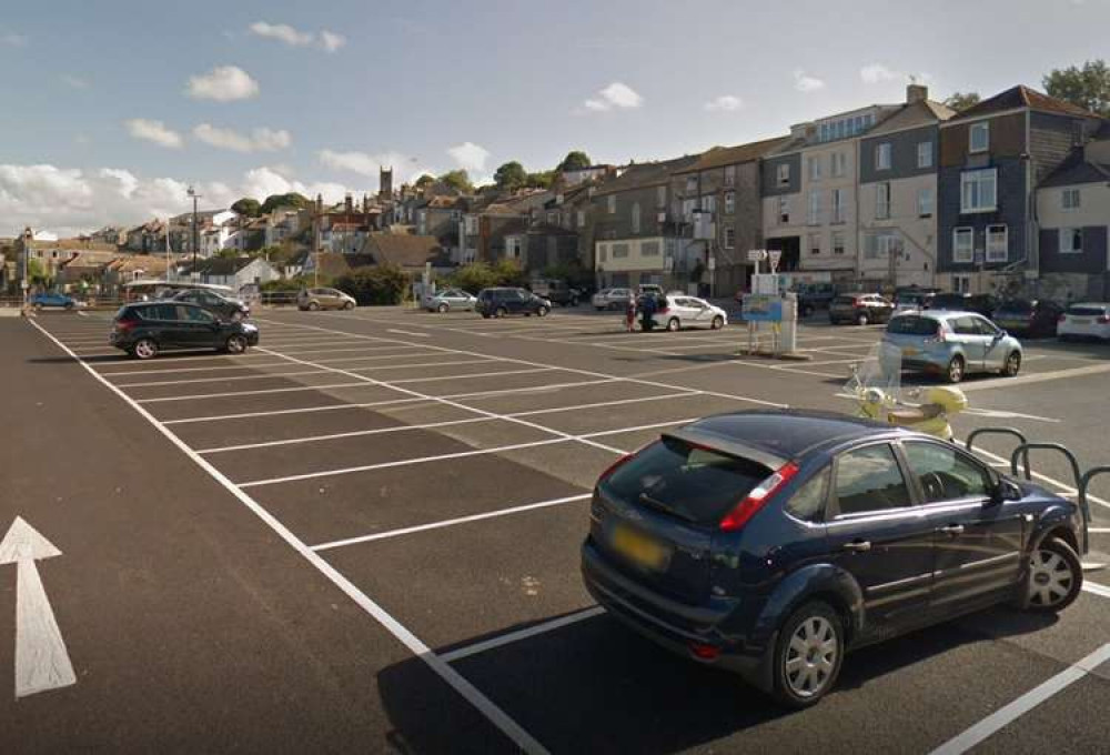 Church Street Car Park Falmouth, where the incident occurred.