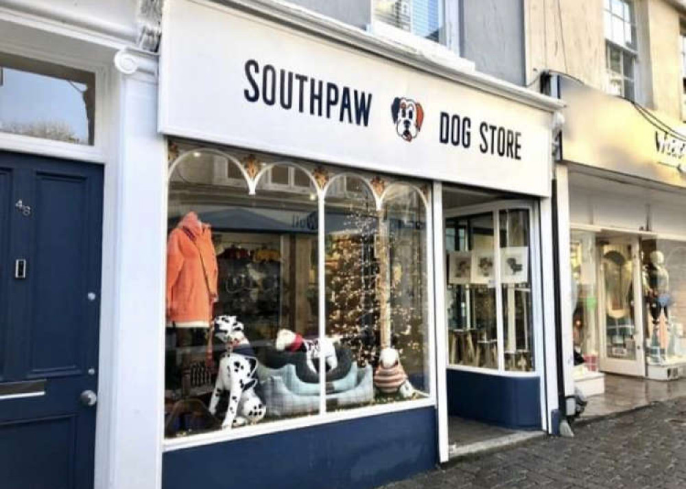 Southpaw Dog Store, Falmouth. New in town.