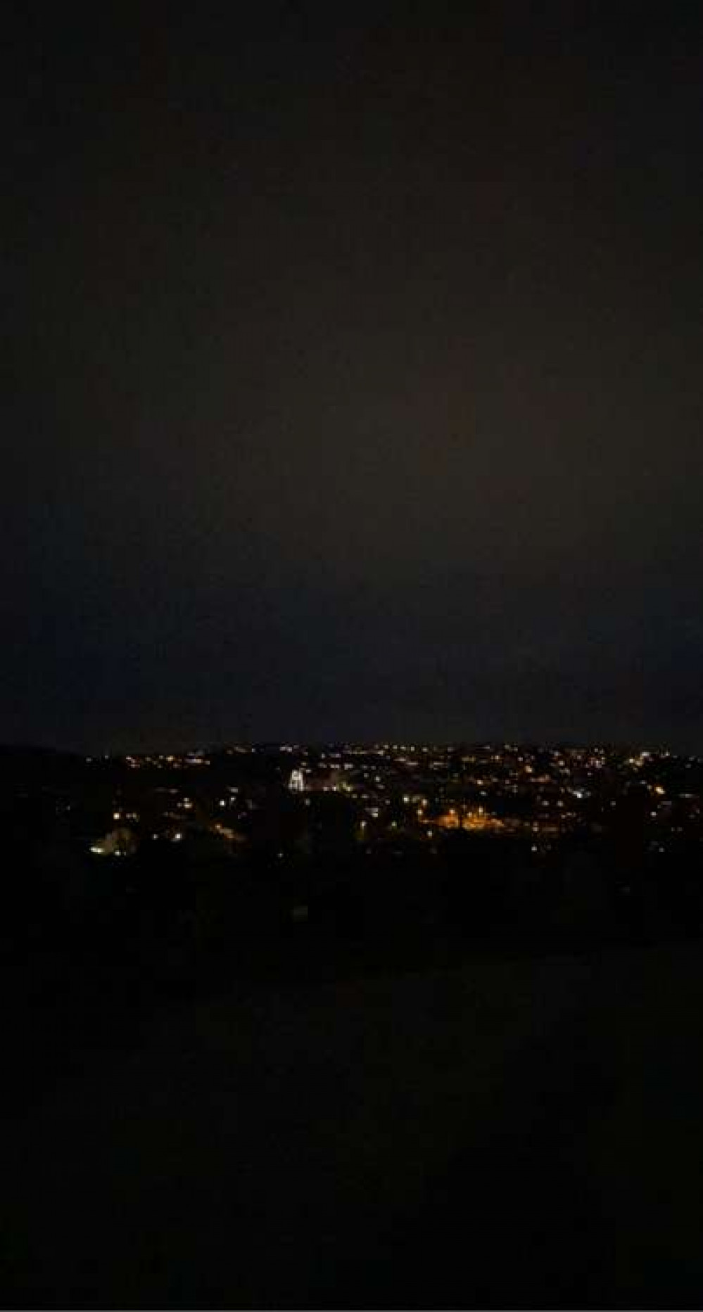 The view from Glebe Cemetery.