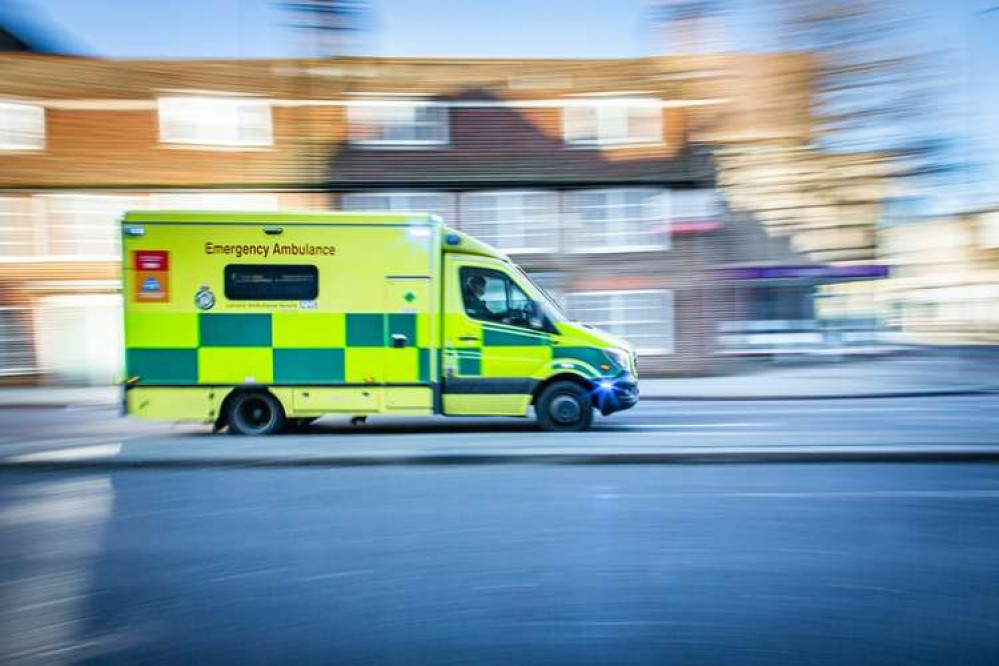 NHS Kernow have revealed staggering figures for the Christmas period. File pic of an ambulance.