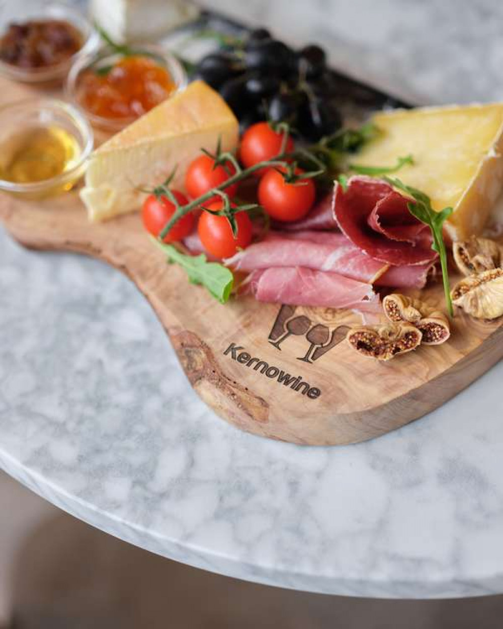 One of the charcuterie boards you can get at Kernowine.