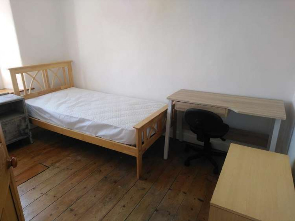 One of the bedrooms at the Kernick Road property. Shared by Townsend.