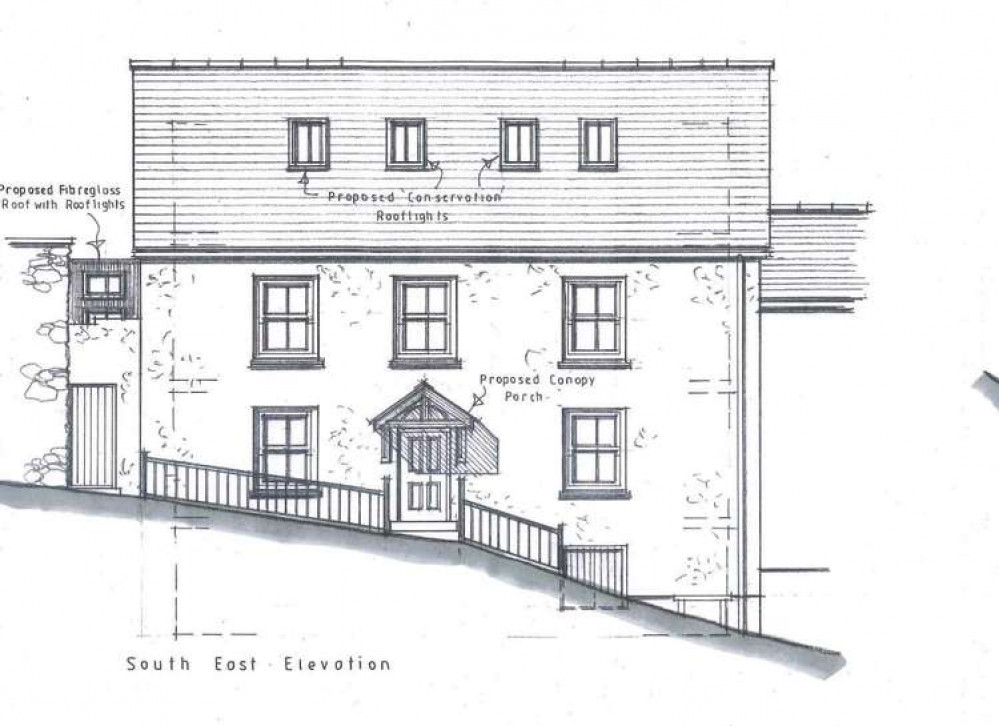 Proposed elevations of the flats above Jagos Bar. Designs by Mark Datson. Proposed elevations of the flats above Jagos Bar. Designs by Mark Datson.