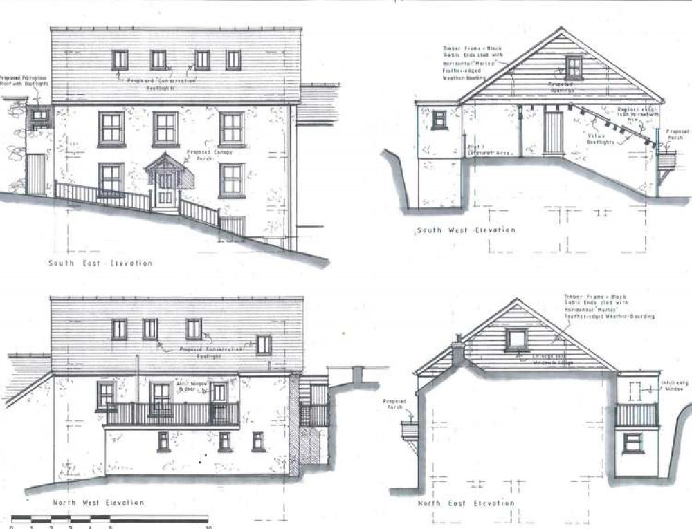 Proposed elevations of the flats above Jagos Bar. Designs by Mark Datson. Proposed elevations of the flats above Jagos Bar. Designs by Mark Datson.