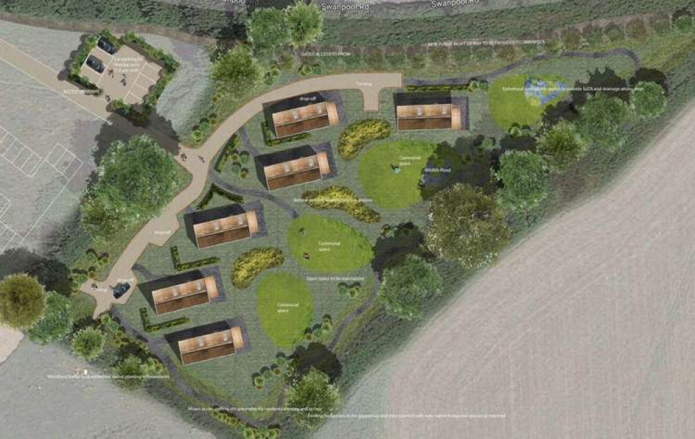 Falmouth Golf Club submitted plans for new holiday accommodation including the provision of access roads, parking and levelling of land. Credit: Situ8 Planning Consultancy/Cornwall Council planning.