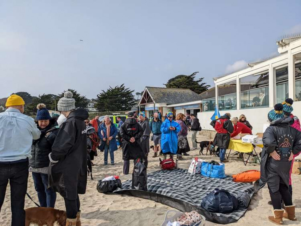 Hundreds turned out for Falmouth's first Chilly Chilli Dip. Photo shared by Chilly Chilli Dip/Facebook. Hundreds turned out for Falmouth's first Chilly Chilli Dip. Photo shared by Chilly Chilli Dip/Facebook.
