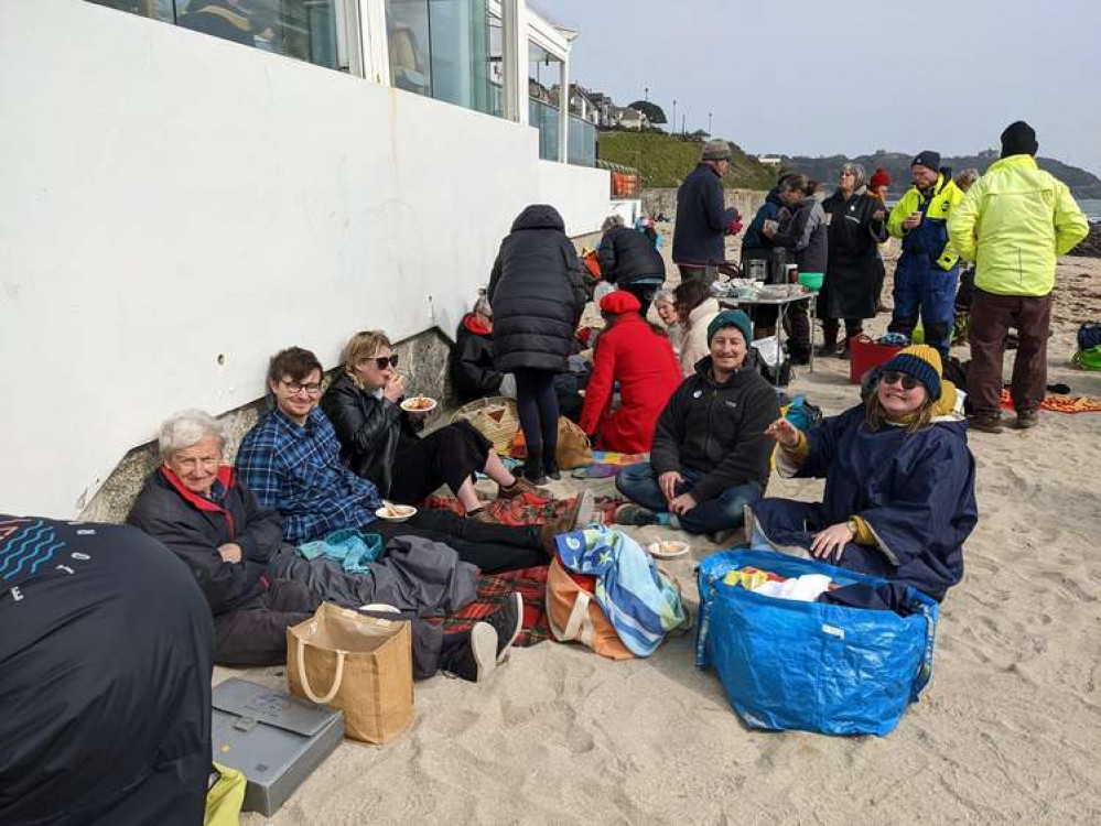 Hundreds turned out for Falmouth's first Chilly Chilli Dip. Photo shared by Chilly Chilli Dip/Facebook. Hundreds turned out for Falmouth's first Chilly Chilli Dip. Photo shared by Chilly Chilli Dip/Facebook.