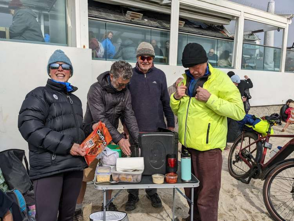 Hundreds turned out for Falmouth's first Chilly Chilli Dip. Photo shared by Chilly Chilli Dip/Facebook. Hundreds turned out for Falmouth's first Chilly Chilli Dip. Photo shared by Chilly Chilli Dip/Facebook.