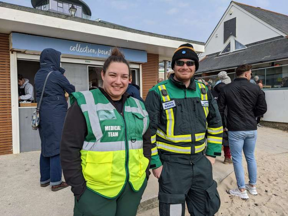 Medical team on standby at the Chilly Chilli Dip. Photo shared by Chilly Chilli Dip/Facebook. Medical team on standby at the Chilly Chilli Dip. Photo shared by Chilly Chilli Dip/Facebook.