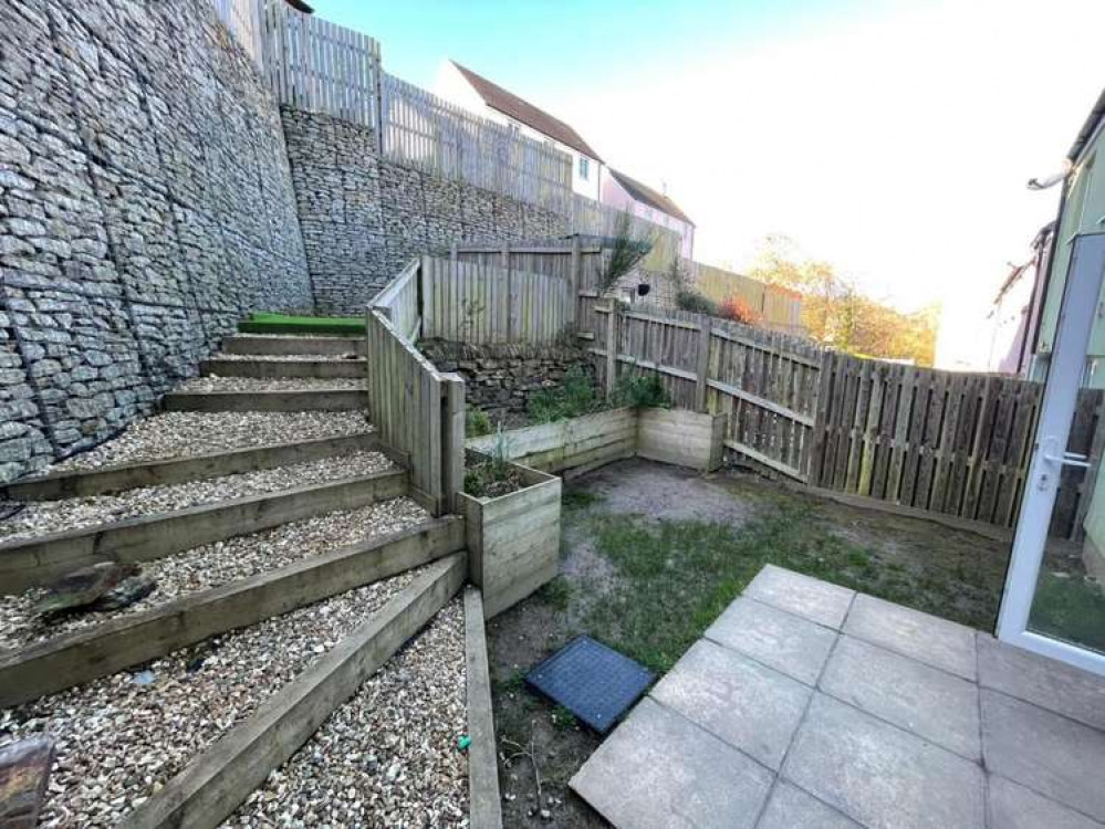 Split level garden, this picture shows the bottom of the garden.