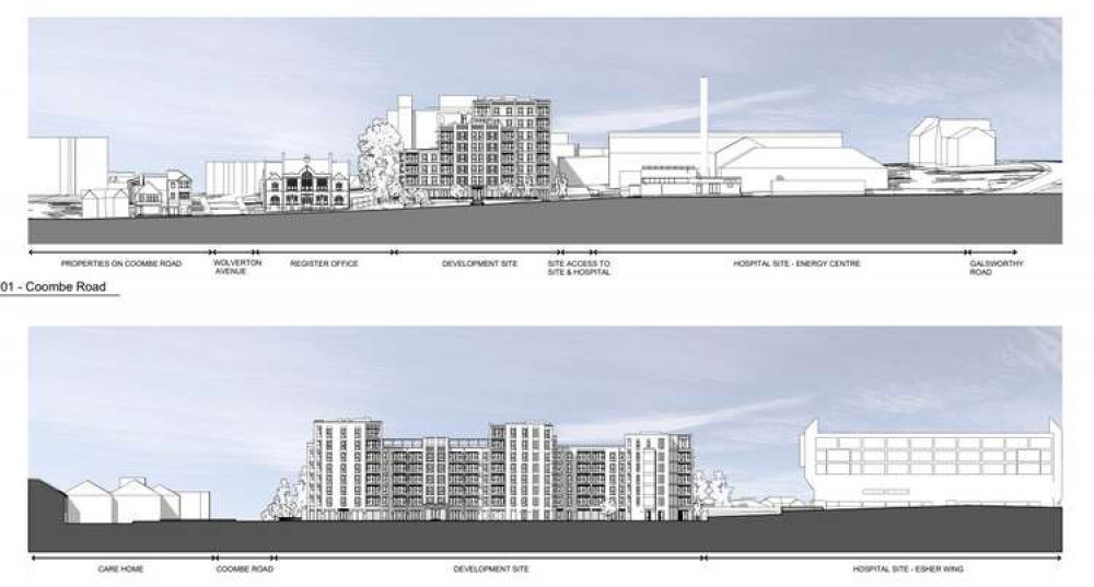 The view of the building from the street in its most recent revised drawings (Image: Advanced Living Kingston)