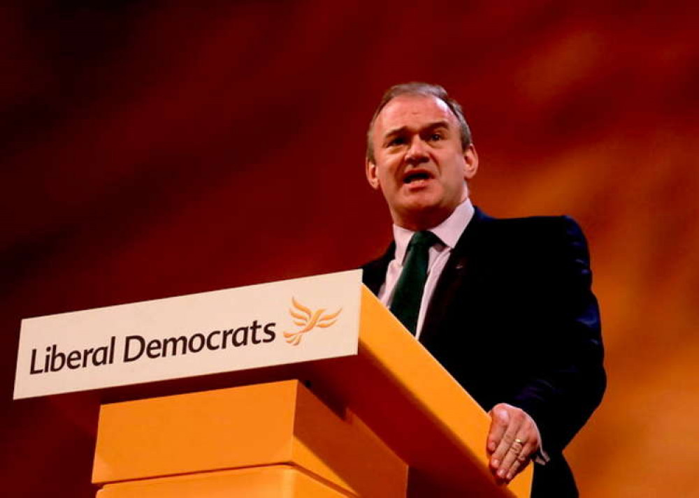 Davey at a a Liberal Democrat conference rally in 2018 (Image: Liberal Democrats)