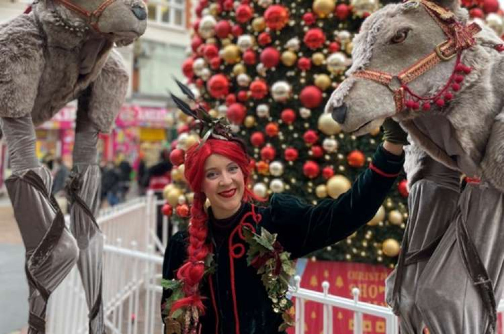 Street Theatre and Circus Performers can be seen at Kingston's Christmas market on Saturdays (Image: InKingston)